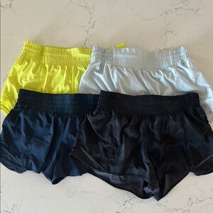 Set of Four Lululemon - Hotty Hot Short - High Rise - 2.5 inseam